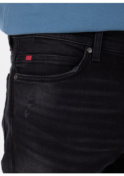 Siyah Erkek Slim Fit Denim Pantolon 50530597_HUGO 708 10268934 01 fırsatları