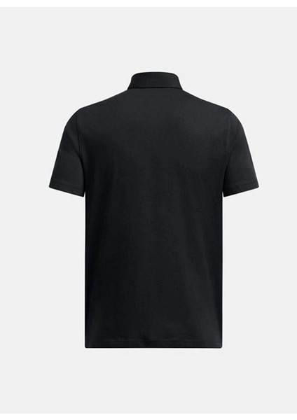 1386608-001 Ua Icon Polo Siyah Polo Yaka Loose Fit Erkek Polo T-Shirt fırsatları