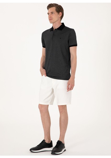 Siyah Erkek Slim Fit Polo T-Shirt Belton fırsatları
