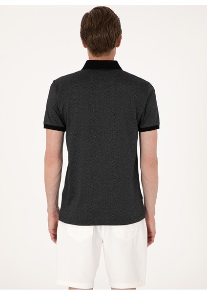 Siyah Erkek Slim Fit Polo T-Shirt Belton indirimleri