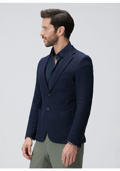 Lacivert Erkek Slim Fit Ceket 1093946 fırsatları