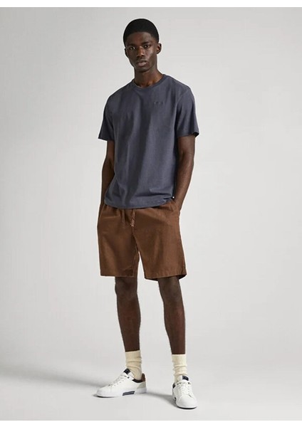 Antrasit Erkek Regular Fit Nakışlı T-Shirt PM509206 977 Connor