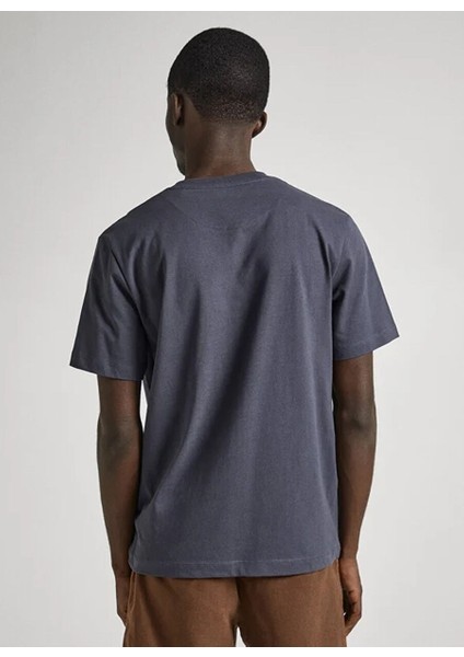 Antrasit Erkek Regular Fit Nakışlı T-Shirt PM509206 977 Connor