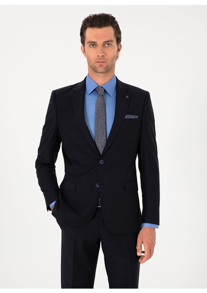 Lacivert Erkek Slim Fit Takım Elbise Faıth modelleri