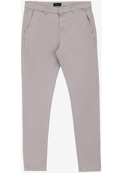 Normal Bel Dar Paça Gri Erkek Chino Pantolon F3WM-PNT902 fırsatları