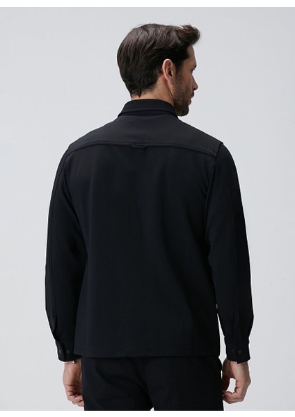 Siyah Erkek Gömlek Comfort Fit Gömlek Ceket 1095175 indirimleri