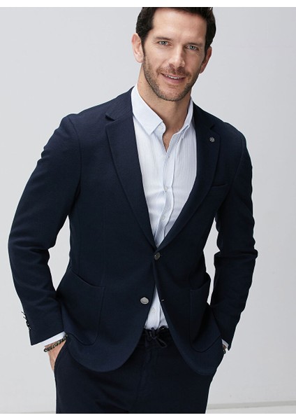Lacivert Erkek Slim Fit Ceket 1093975
