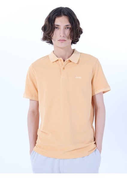 Turuncu Erkek Relaxed Polo T-Shirt J4SM-TST7232