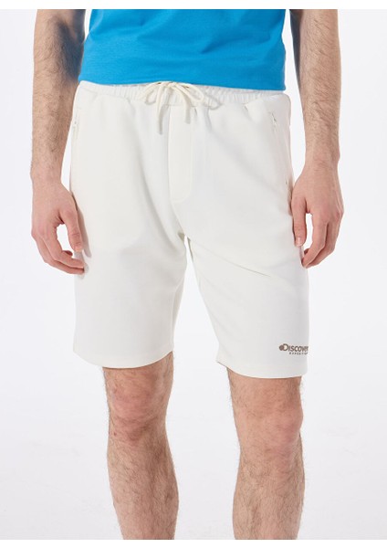 Beyaz Erkek Relaxed Baskılı Şort D5SM-SHT3595