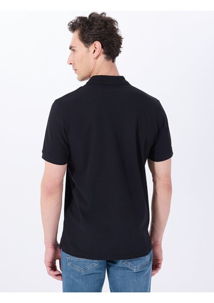 Siyah Erkek Relaxed Baskılı Polo T-Shirt M5SM-TST1335 fırsatları