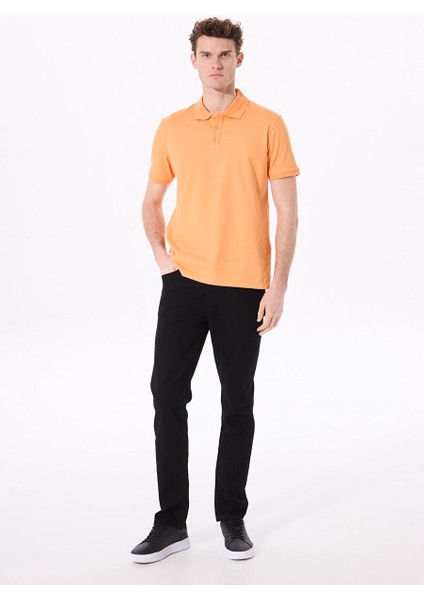 Polo Yaka Düz Turuncu Erkek T-Shirt Legolas Y fiyatları