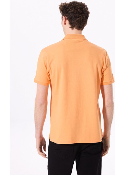 Polo Yaka Düz Turuncu Erkek T-Shirt Legolas Y indirimleri