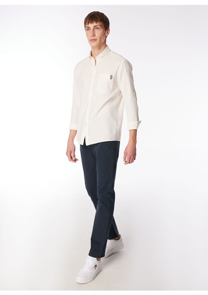 Normal Bel Slim Fit Lacivert Erkek Chino Pantolon L72ABGA98 Extreme Motion Slim Pant