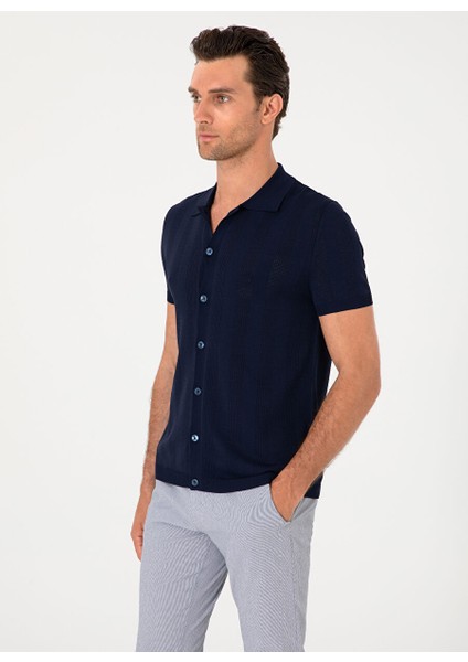 Lacivert Erkek Regular Fit Hırka Clark