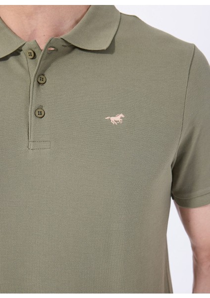 Haki Erkek Relaxed Baskılı Polo T-Shirt M5SM-TST1335 fırsatları