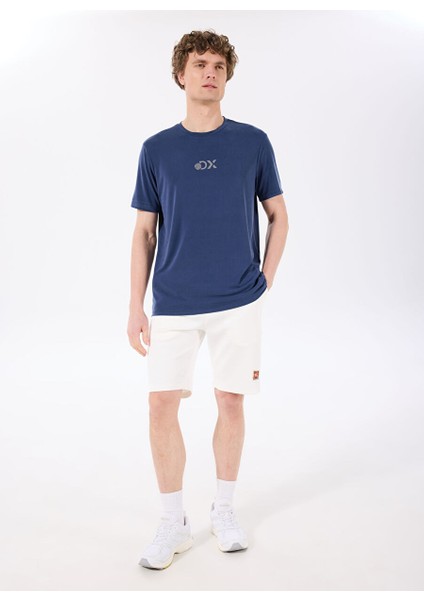 Indigo Erkek Bisiklet Yaka Relaxed Baskılı T-Shirt D4SM-TST3282 fiyatları