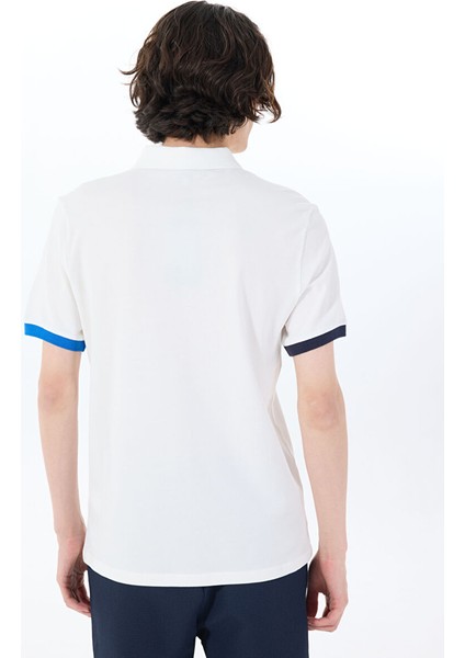 Beyaz Erkek Polo Yaka Relaxed Polo T-Shirt J4SM-TST7233 indirimleri