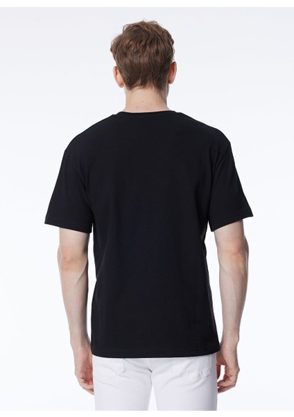 Gmg Fırenze Bisiklet Yaka Siyah Erkek T-Shirt GU24MSS03011