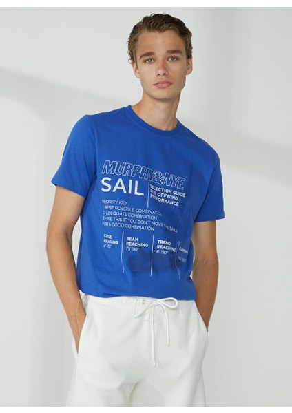 Bisiklet Yaka Düz Saks Erkek T-Shirt Rıg T-Shırt modelleri