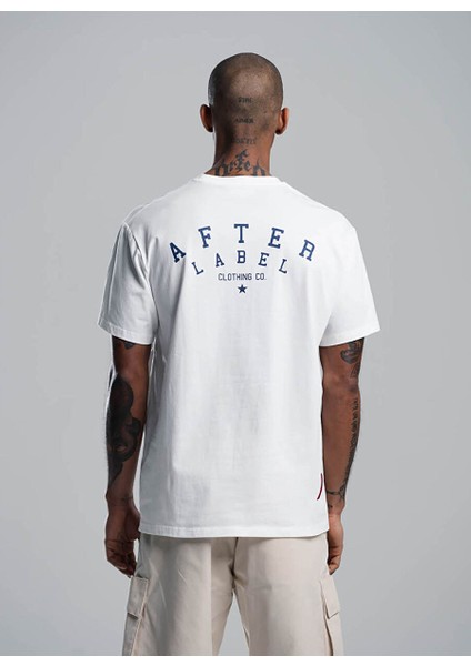 Bisiklet Yaka Beyaz Erkek T-Shirt MYSENJS11/S4-_T-SHIRT Uomo fiyatları
