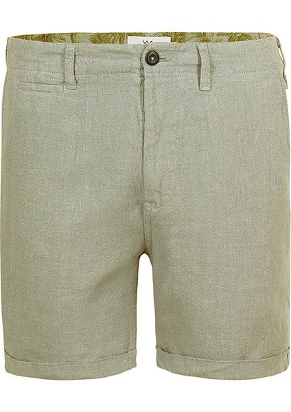Normal Bel Standart Açık Haki Erkek Bermuda Şort Mr Tanger Shorts