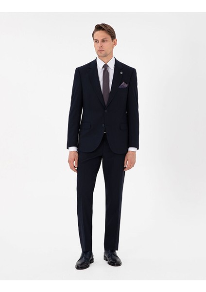 Lacivert Slim Fit Takım Elbise