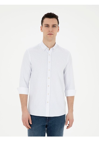 Saks Slim Fit Uzun Kollu Gömlek