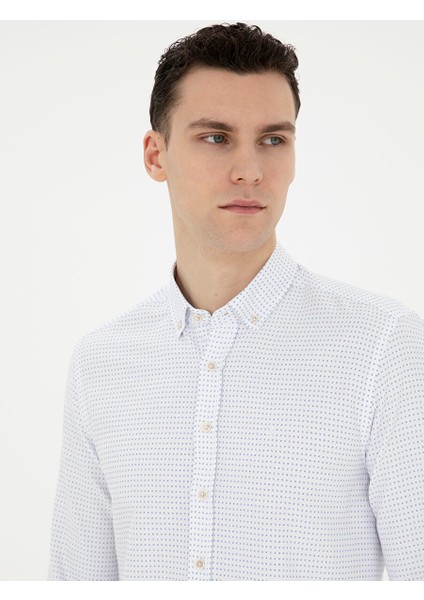 Saks Slim Fit Uzun Kollu Gömlek