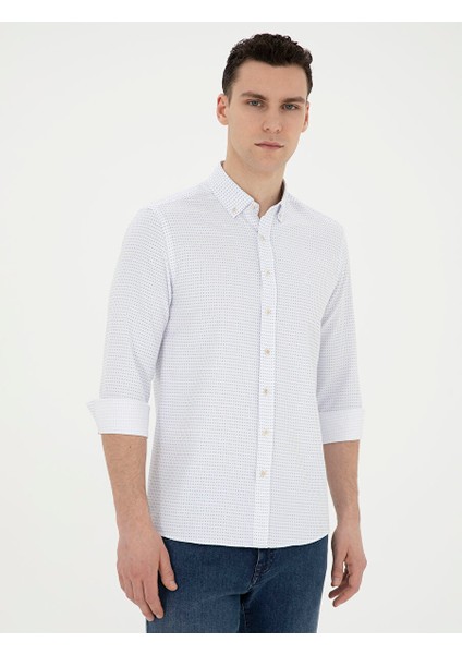 Saks Slim Fit Uzun Kollu Gömlek