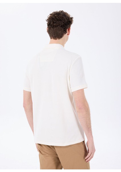 Beyaz Erkek Basic %100 Pamuk Kıvrılmaz Yaka Serin Tutma Özellikli Polo T-Shirt F5SM-TST 2779 indirimleri