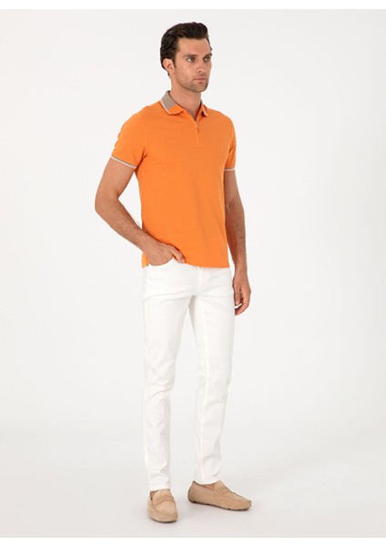 Turuncu Erkek Slim Fit T-Shirt Gorgeo fırsatları