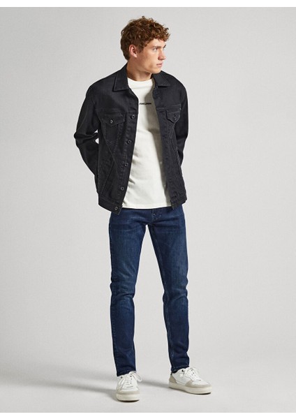 Erkek Düz Paça Slim Fit Denim Pantolon PM207389XW8-000 Slım Gymdıgo Jeans