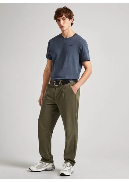 Lacivert Erkek Regular Fit Nakışlı T-Shirt PM508664 594 Jacko