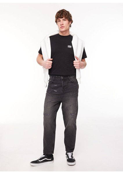 Koyu Mavi Erkek Dar Paça Regular Fit Denim Pantolon UMA23061JE