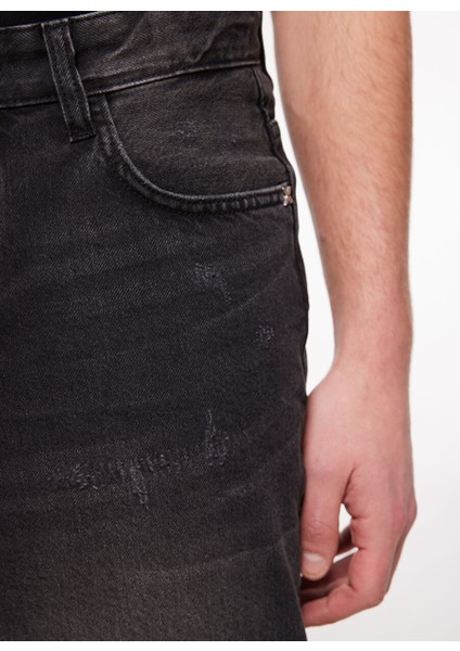 Koyu Mavi Erkek Dar Paça Regular Fit Denim Pantolon UMA23061JE
