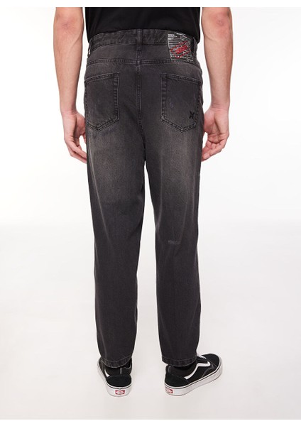 Koyu Mavi Erkek Dar Paça Regular Fit Denim Pantolon UMA23061JE