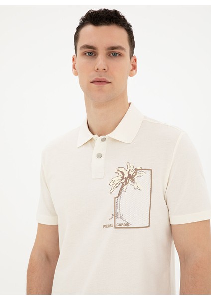 Ekru Erkek Slim Fit Baskılı Polo T-Shirt Arsan fiyatları