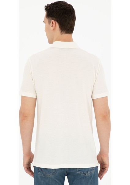 Ekru Erkek Slim Fit Baskılı Polo T-Shirt Arsan indirimleri