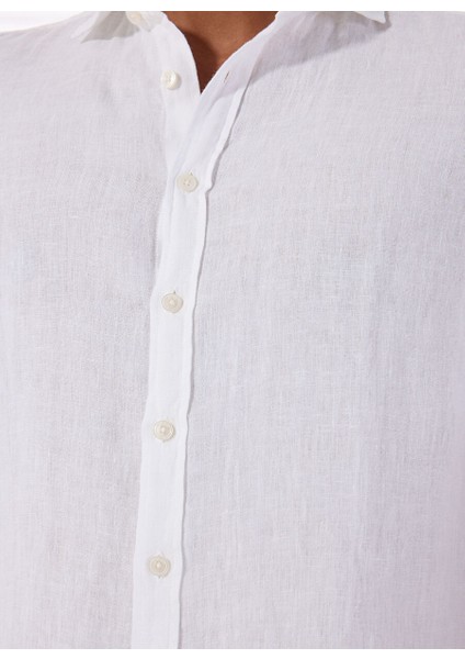 Beyaz Erkek Düğmeli Standart Gömlek Mr Short Sleeve fırsatları
