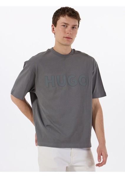 Gri Erkek Oversized T-Shirt 50525765_DINKEE 10259511 01 modelleri
