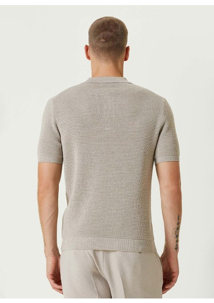 Bej Erkek Polo Slim Fit Düz Kazak Lm-25-29 indirimleri