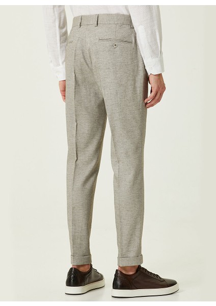 Bağlamalı Bel Duble Paça Jogger Vizon Erkek Pantolon 1085734 modelleri