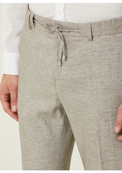 Bağlamalı Bel Duble Paça Jogger Vizon Erkek Pantolon 1085734 fırsatları