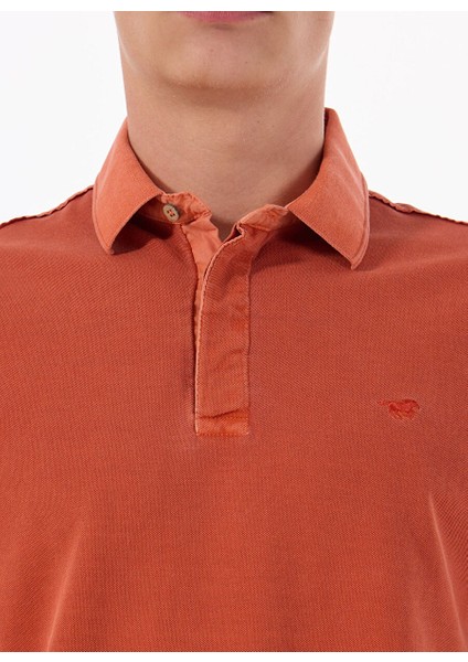 Turuncu Erkek Relaxed Nakışlı Polo T-Shirt M5SM-TST1326 fırsatları