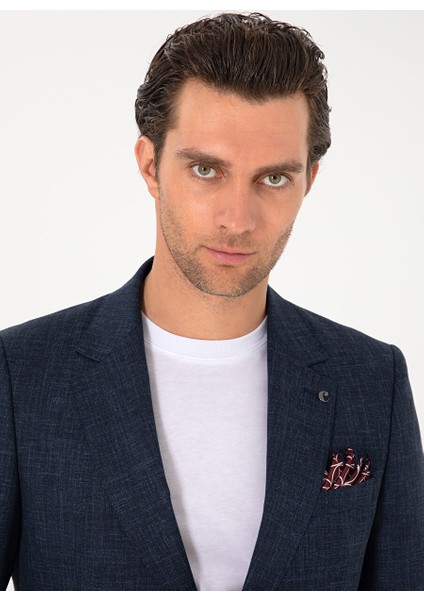 Lacivert Erkek Slim Fit Takım Elbise Excl Sıan