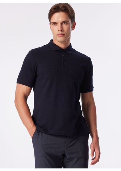 Lacivert Erkek Slim Fit Polo T-Shirt 1090399 fiyatları