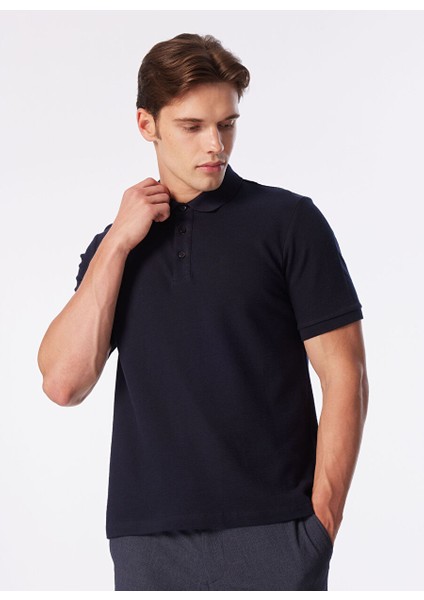 Lacivert Erkek Slim Fit Polo T-Shirt 1090399 modelleri