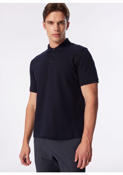Lacivert Erkek Slim Fit Polo T-Shirt 1090399 fırsatları