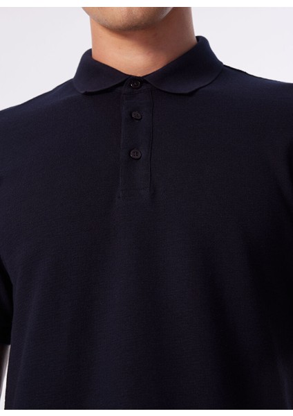 Lacivert Erkek Slim Fit Polo T-Shirt 1090399 indirimleri