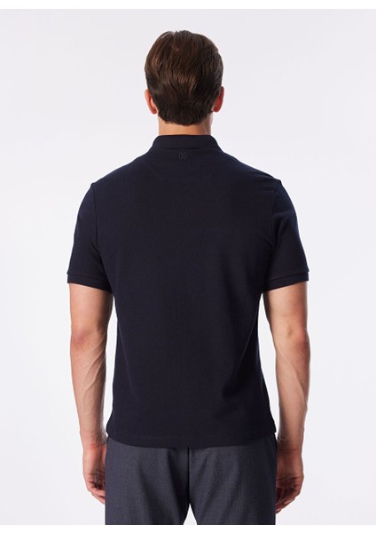 Lacivert Erkek Slim Fit Polo T-Shirt 1090399